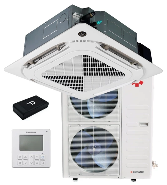 Кассетный инверторный кондиционер Kentatsu KSVB165HZAN1R/KSUNB165HZAN3/KPU95-DR