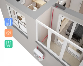 Установка кондиционера через балкон