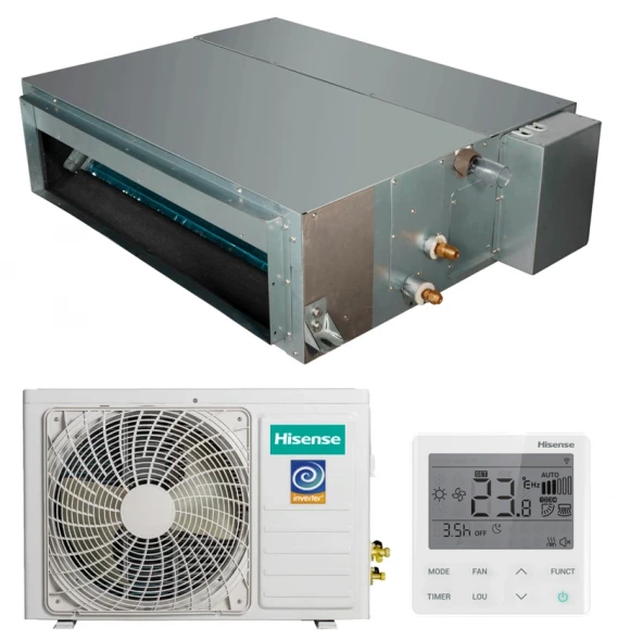 Канальный кондиционер Hisense AUD-24UX4SLL4/AUW-24U4SF1