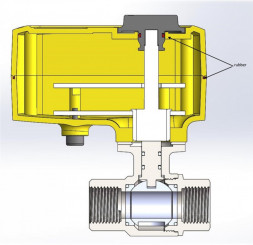 Шаровой кран с электроприводом Neptun PROFI 12В 3/4